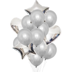 Set Baloane cu Heliu "Argint"