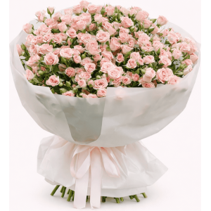 Buchet Deluxe din Mini Trandafiri Roz