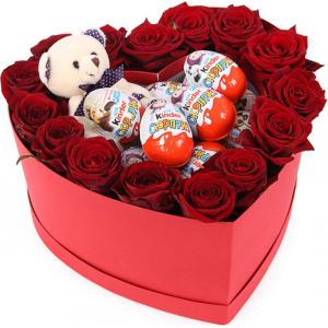 Roses + Kinder Surprise