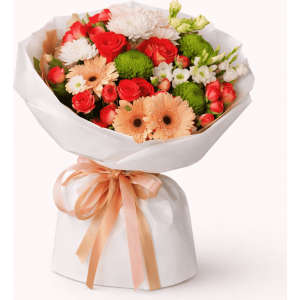 Buchet „Coral & Ruby Delight”